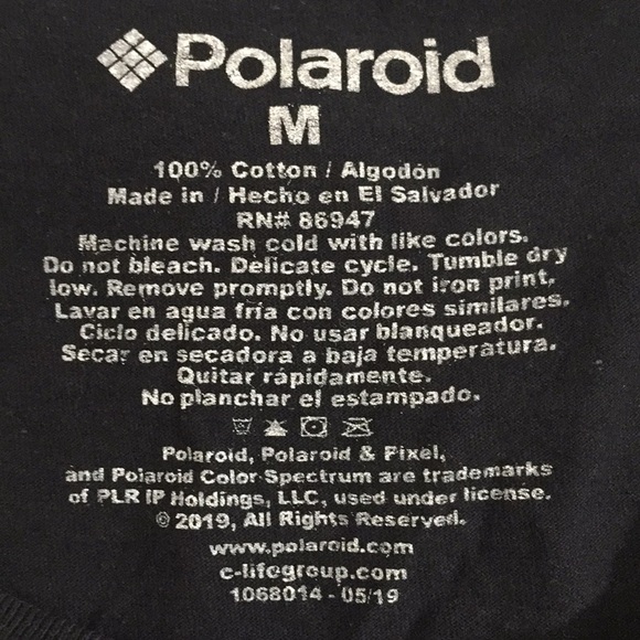Polaroid Camera "Capture & Remember" Graphic Tee M - Picture 5 of 5